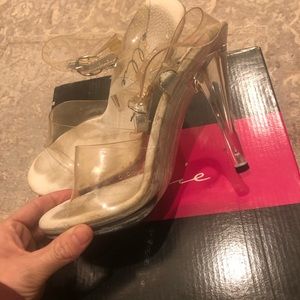 Clear competition heels
